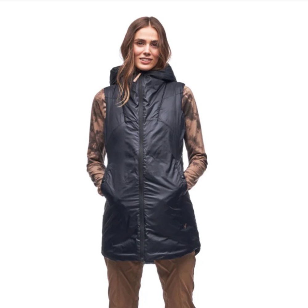 Indyeva Selmut Full Zip Vest, Black, Size XS